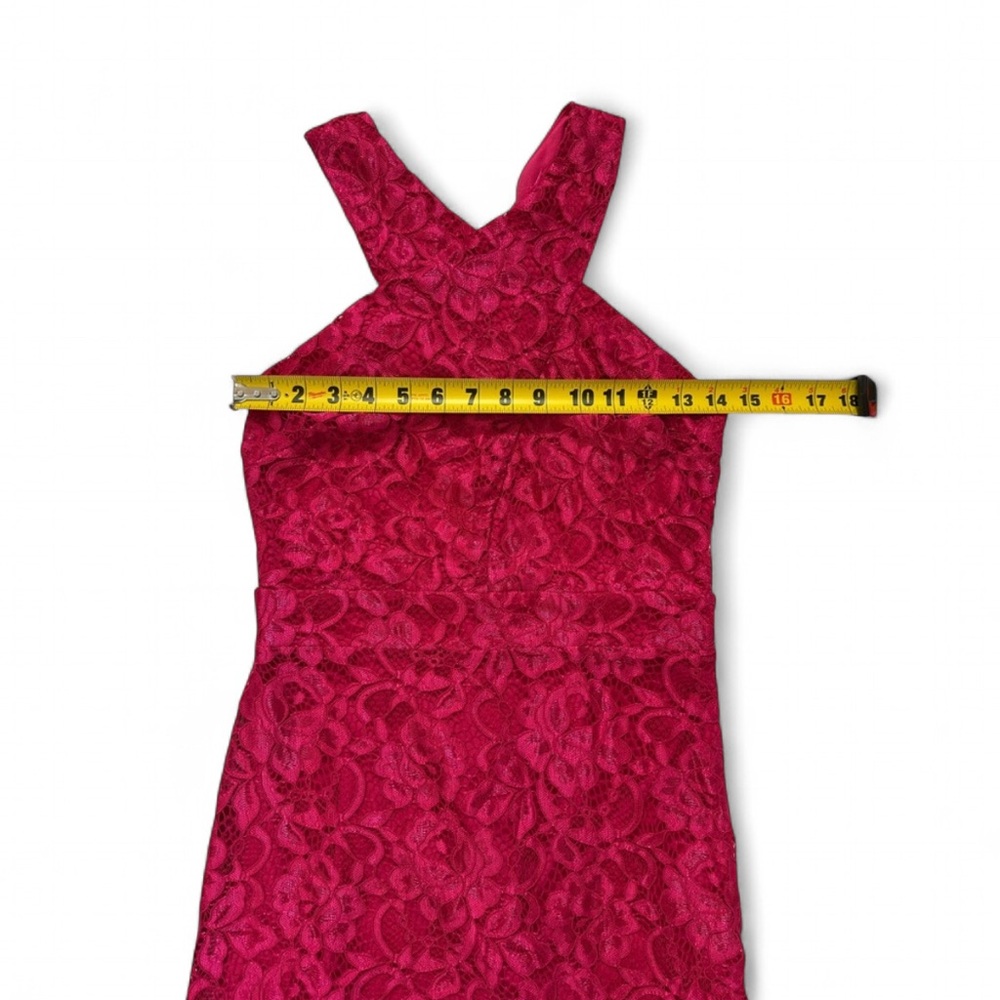 Sam Edelman Hot Pink Fuchsia lace bodycon dress - size 2 - Picture 6 of 7